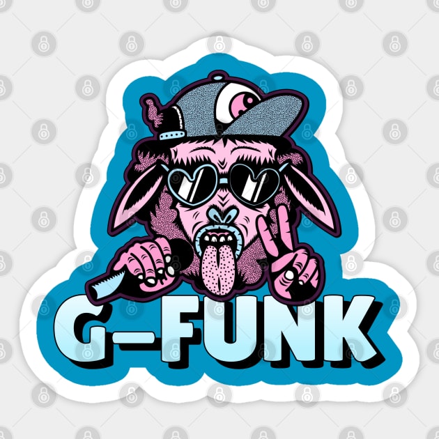 G Funk Rap Music Sticker by Rayrock76